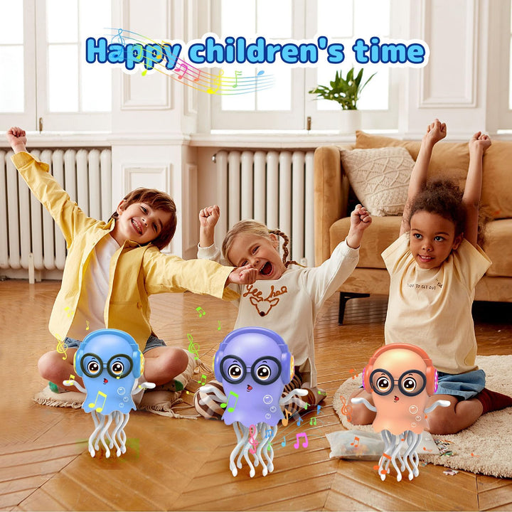 Baby Spielzeug Tanzendes Quallen mit Musik &amp; Licht, Interaktives Baby Bauchzeit Spielzeug, Tummy Tim