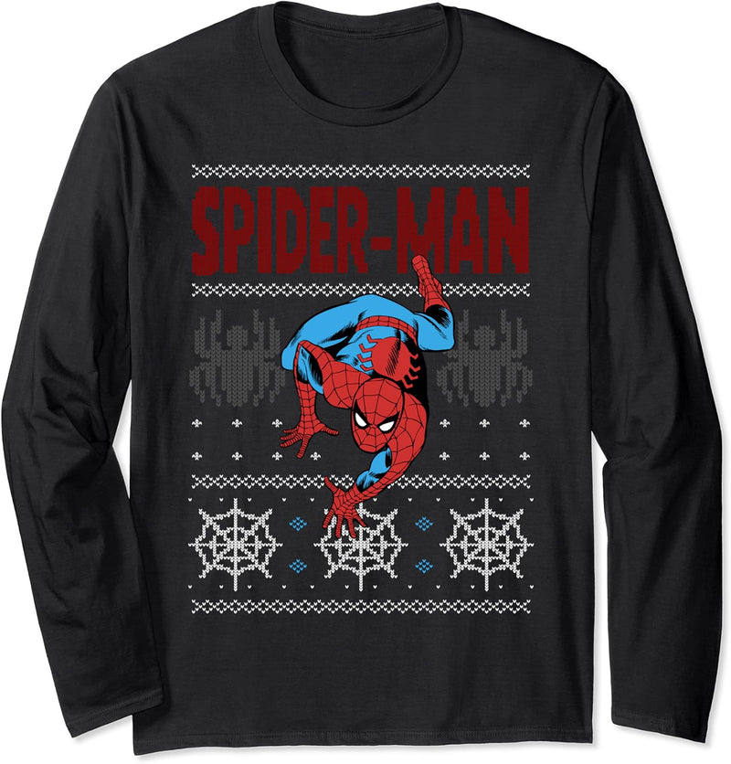 Marvel Spider-Man Crawl Ugly Weihnachten Langarmshirt