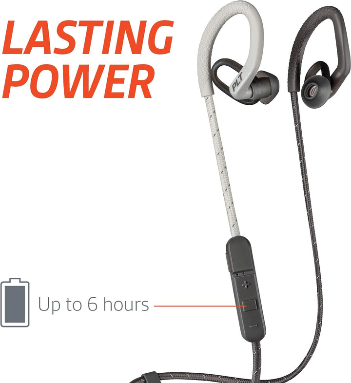 Plantronics BACKBEAT FIT 350 Bluetooth V 4.1 Sport Headset/Kopfhörer, In-Ear Schwarz/Grau Schwarz -