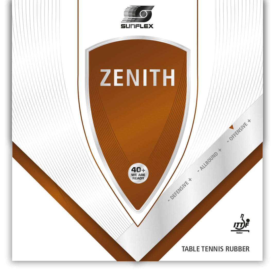 Sunflex Zenith Tischtennis-Belag | professioneller Offensiv Belag | ITTF zugelassen | geradlinig, sc