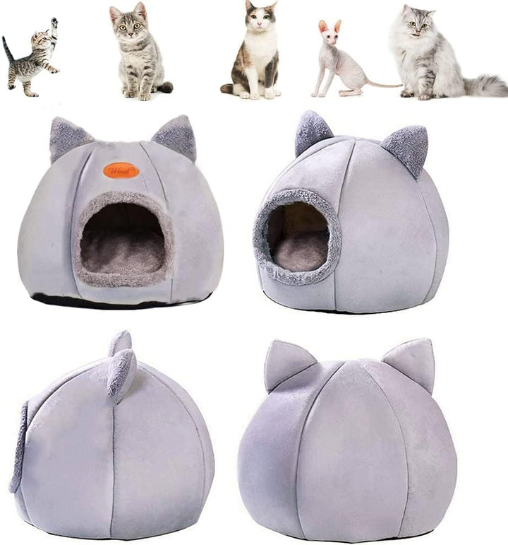 Höhlen-Hundebett Katzenhöhle, Katzenbetten für Hauskatzen, Faltbare Katzenbetthöhle, Katzenhaus mit