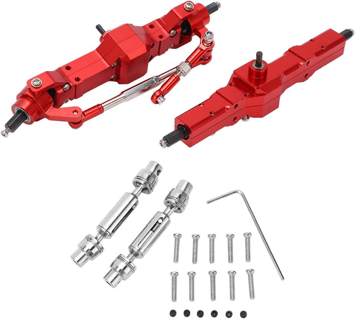 Dilwe RC-Metallachse, Aluminiumlegierung, RC-Antriebsachse Vorne, Hinten, 1/16, RC-Auto-Upgrade-Ersa