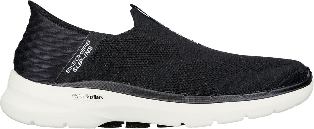 Skechers Herren Go Walk 6-Easy On Sneakers 41 EU Schwarz, 41 EU Schwarz