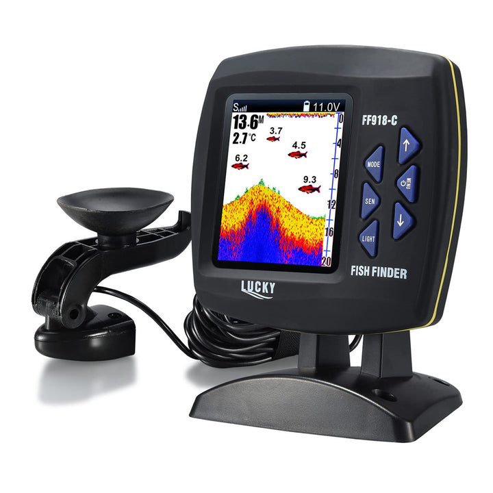 Fischfinder Kabelgebundener Sensor 45 Grad Unterwasser-Angelkamera Tragbarer LCD-Fischsucher Wasserd