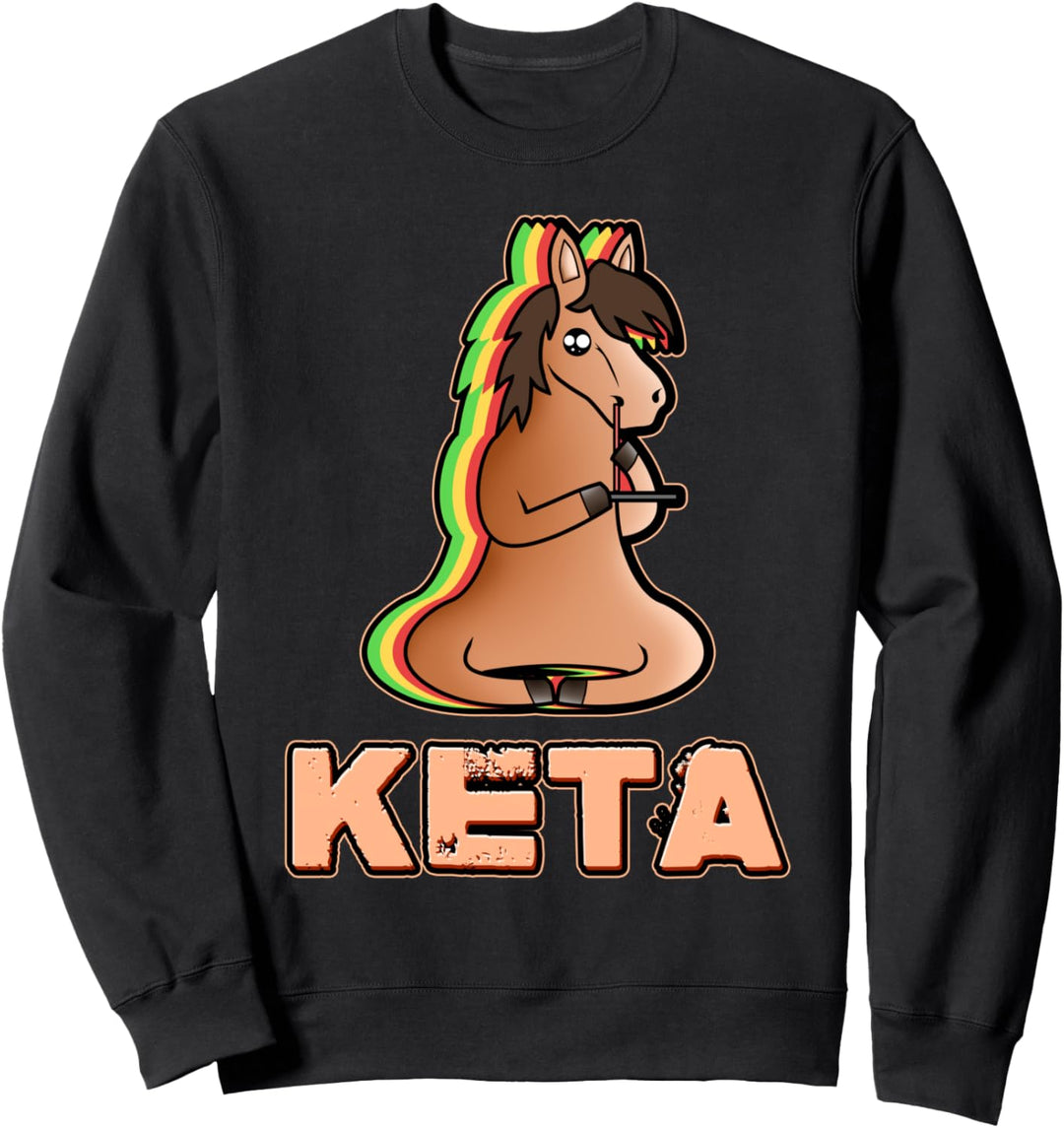 Hardtekk und Tekkno Hardcore Gabber Hardtekk Einhorn Keta Sweatshirt