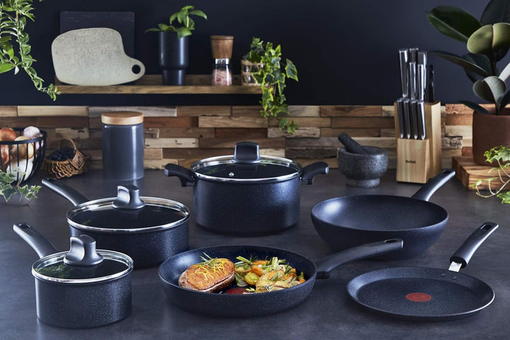 TEFAL G2811972 ZUFRIEDENHEIT INDUKTIVE, Aluminium, Schwarz