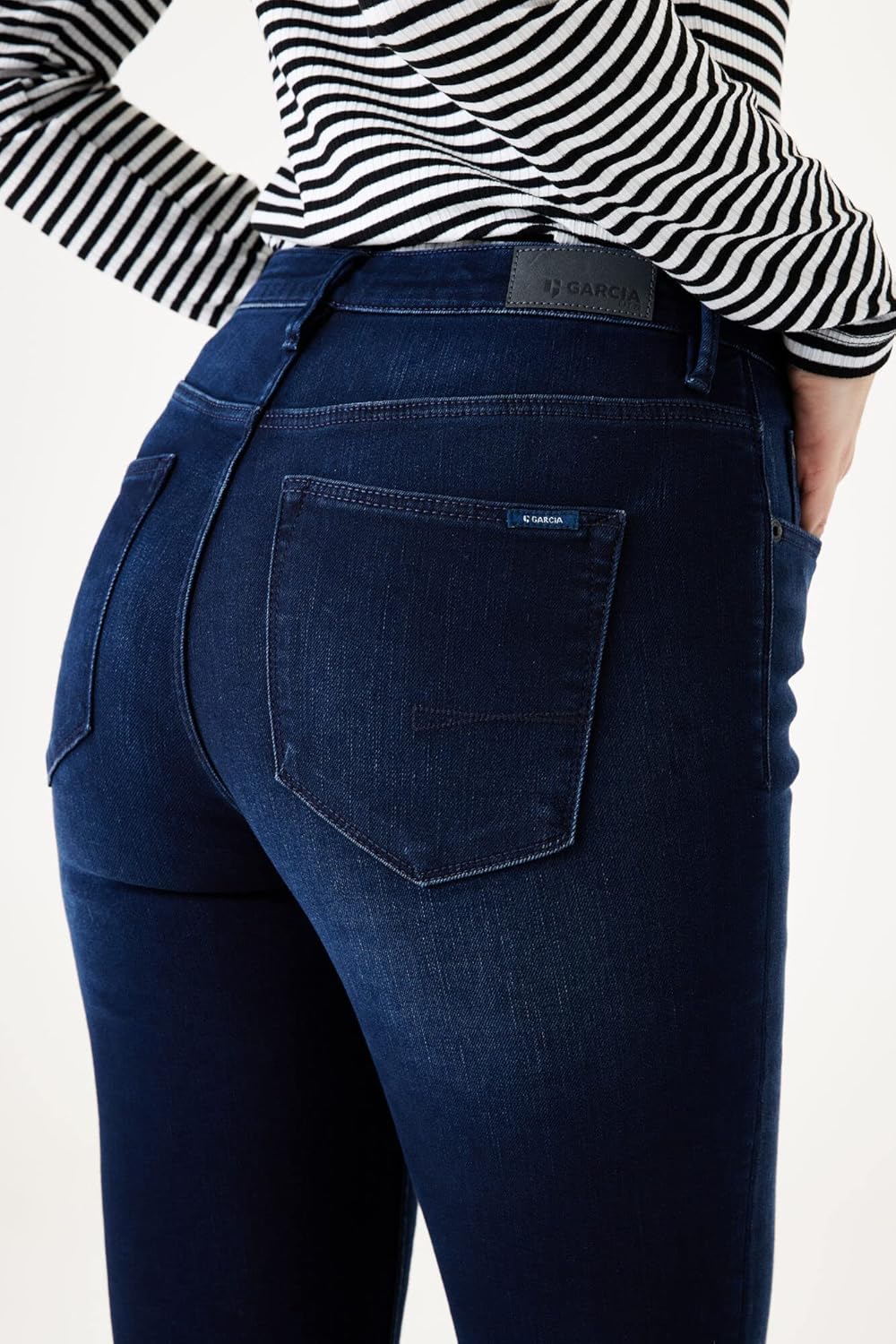 GARCIA Damen Jeans Celia Skinny Fit, Dark Used