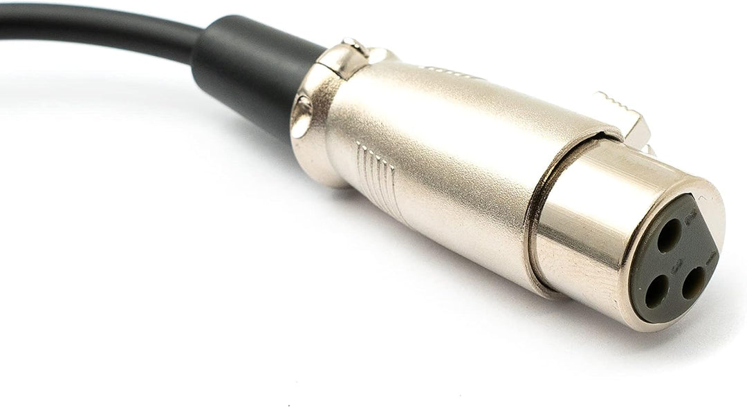 System-S Audio Kabel 50 cm XLR 3 Polig Buchse zu DIN 5 Polig Stecker Adapter in Schwarz