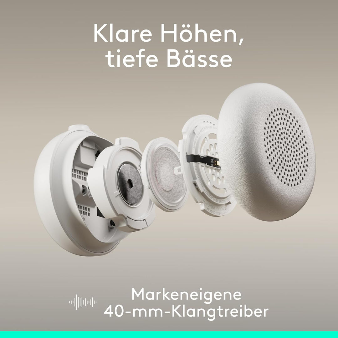 Logitech Zone Wireless 2 ES for Business – Kabelloses Headset mit Geräuschunterdrückung und Adaptive