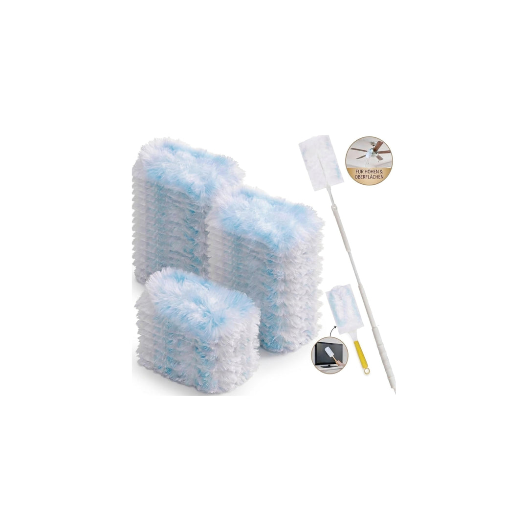 Loveco 51 Stück Staubmagnet Kompatibel für Swiffer Staubmagnet Nachfüllpack, Einweg Magnet Staubwede