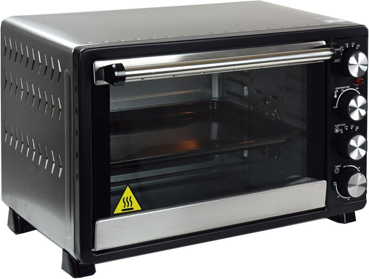 Syntrox Germany 30 Liter Mini Stand Backofen mit Umluft und Drehspiess Miniofen Minibackofen Pizzaof