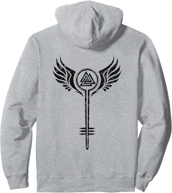 Walküre Schildmaid Symbol Valknut Wikinger Odin Viking Pullover Hoodie
