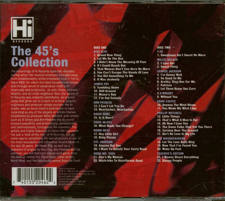 Hi Records-45'S Collection, Audio-CD