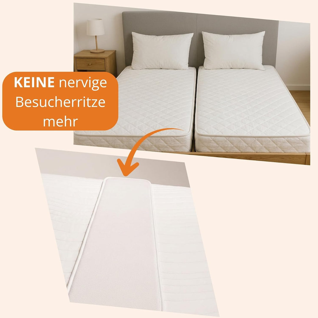 sleepling 191112 Doppelbettbrücke Liebesbrücke Ritzenfüller | Made in EU | für alle gängigen Matratz