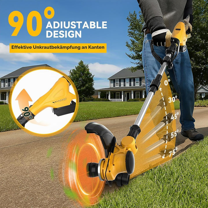 Akku Strimmer kompatibel mit Dewalt 20V Akku, 3-in-1 Falt-Kombi mit bürstenlosem Motor 30cm Schnittb