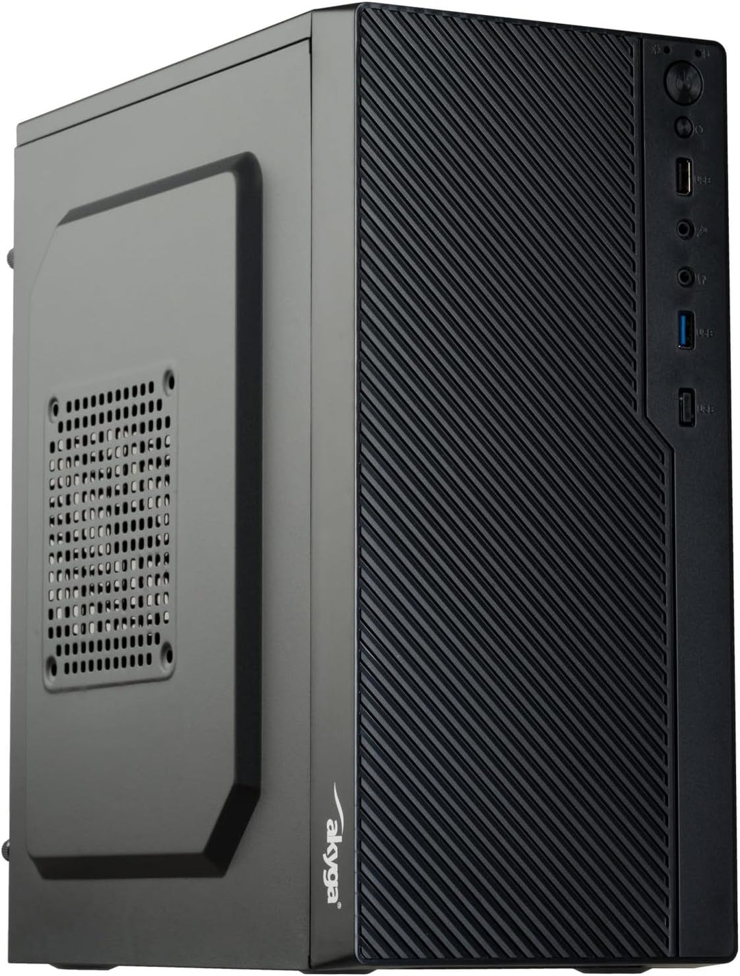 Micro ATX Akyga AK36BK Gehäuse 1x USB 3.0 schwarz ohne PSU