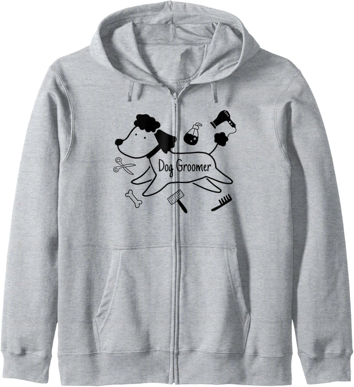 Hundefriseur Bekleidung Tierhaarpflege Welpen Stylist Pudel Kapuzenjacke