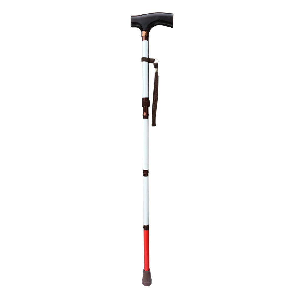 Blinden-Gehstock,weisse Stock - Faltbar - 80cm-90cm, 4-teilig