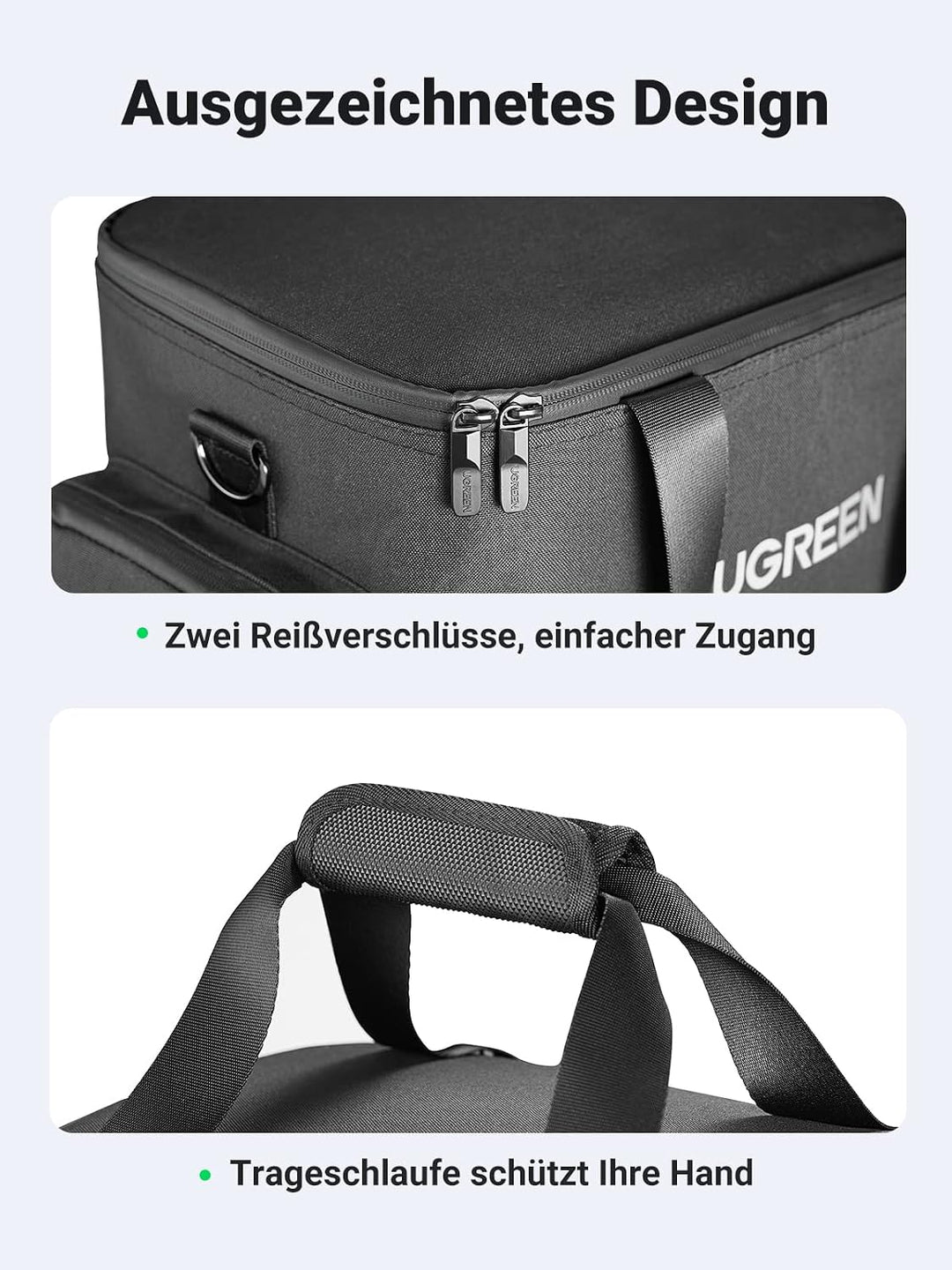 UGREEN PowerRoam Tragetasche Kompatibel mit 600W Powerstation Spacegrau