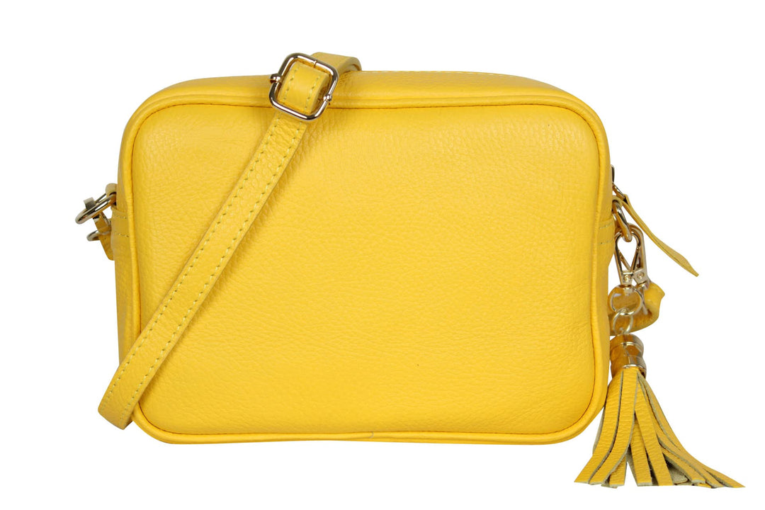 AmbraModa GLX8 - Damen Handtasche Umhängetasche Schultertasche Handytasche aus genarbtem Rindsleder