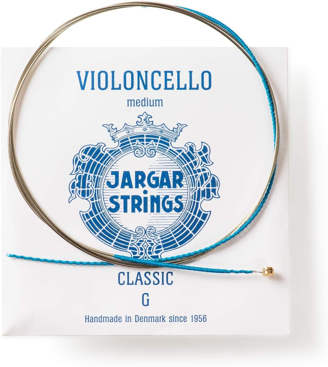 JARGAR Ce-GCM Cello Classic G-Saite, medium (1,17mm) für Cello Medium / Standard Blau // Blue, Mediu