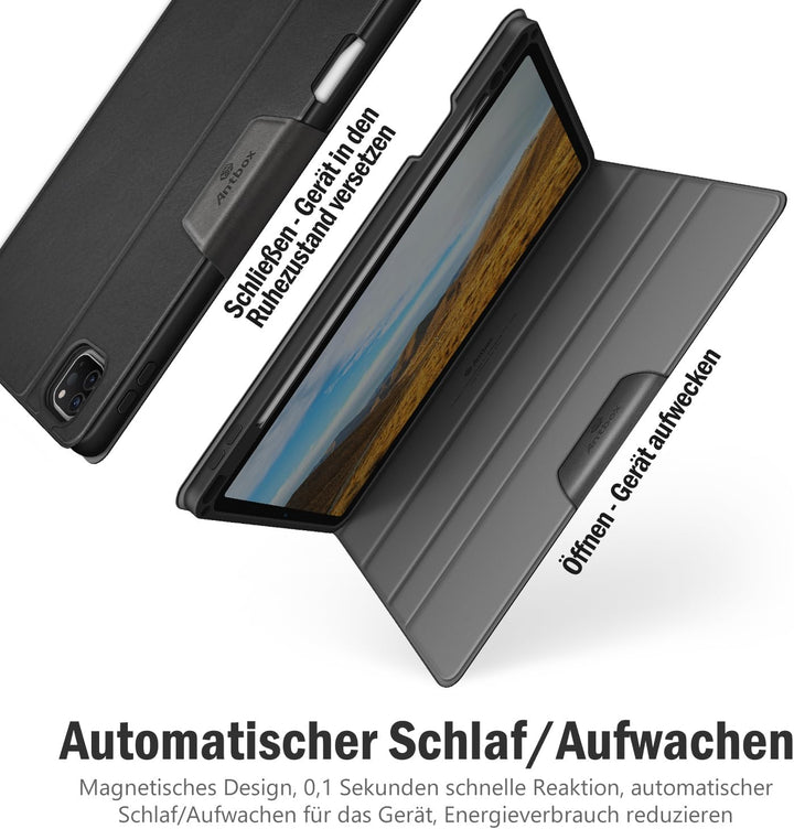 Antbox Hülle für iPad Pro 11 2022 (4. Generation)/2021(3. Gen)/2020(2. Gen)/2018 mit stifthalter App