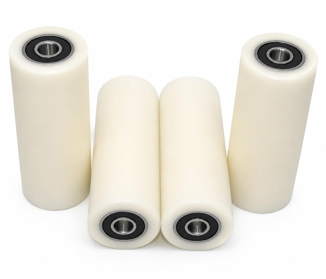 Nylon-Rollen 40-100-10, aus Polyamid, 40 mm Durchmesser, 100 mm breit, 10-mm-Lager, präzise gefertig