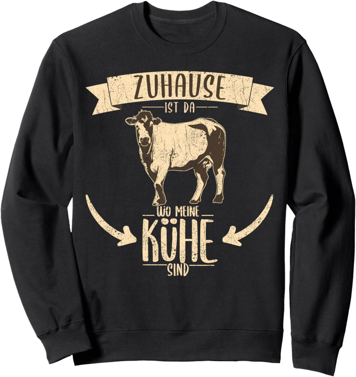 Landwirt Bauer Kühe Spruch Bauernhof Beruf Geschenkidee Sweatshirt