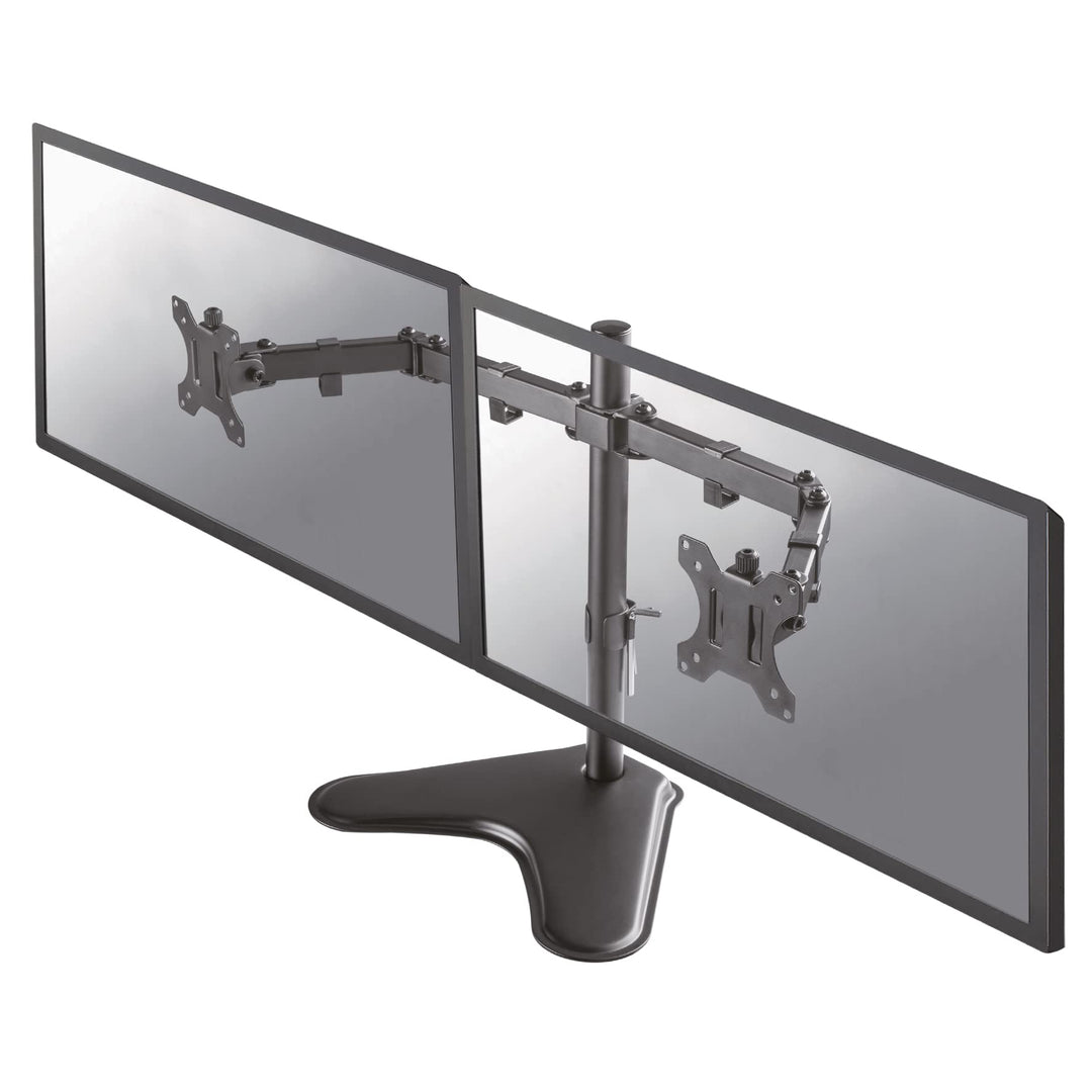 Neomounts by Newstar Monitor Tischhalterung Schwarz FPMA-D550DDBLACK Doppel 10-32 16kg One size Moni