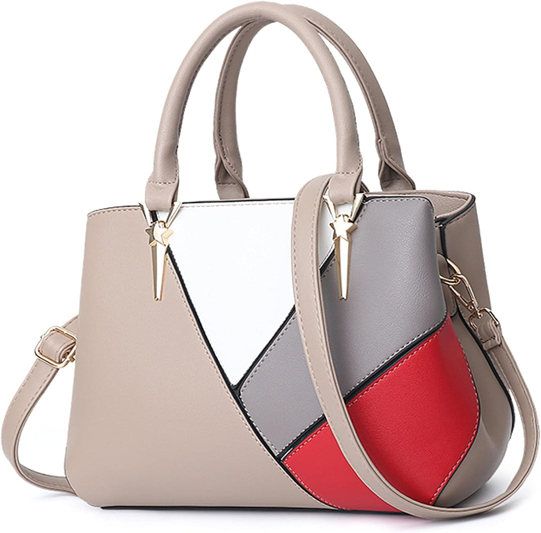 DIRRONA Damen Handtasche Mode Umhängetasche Gross Kapazität Zwanglos Schultertasche Wasserdicht PU L