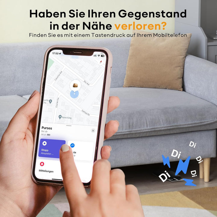 ATUVOS Wallet Tracker Karte Thin 1.6mm 2er Pack, Air Smart Tag Card Kompatibel mit Apple Wo ist? APP