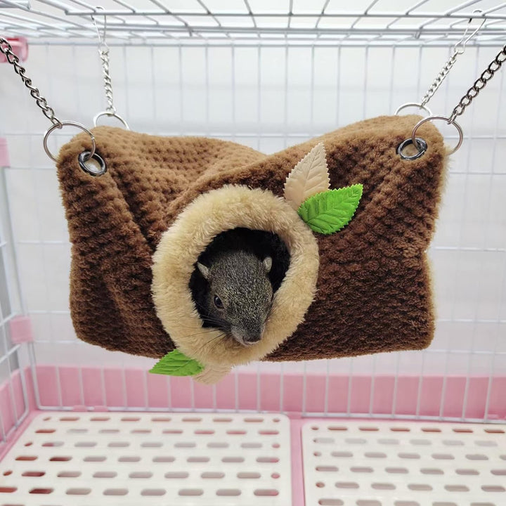 Kleintierhängematte, Hamster Hängematte Hängematte & Tunnel Warmbett Hauskäfig Nestkäfig Hängetunnel