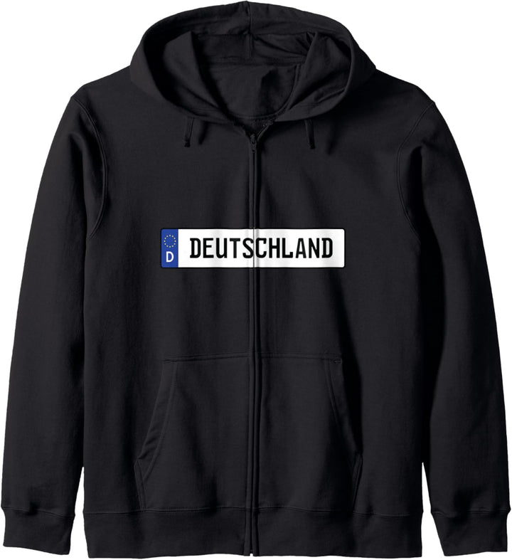 Deutschland Kennzeichen Kapuzenjacke