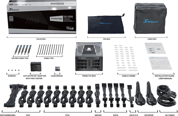 Seasonic Prime-PX-1600 1300W ATX30 Prime-PX-1600-ATX30