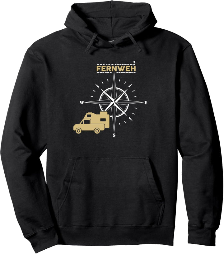 Pickup mit Wohnkabine Absetzkabine Fernweh Pullover Hoodie