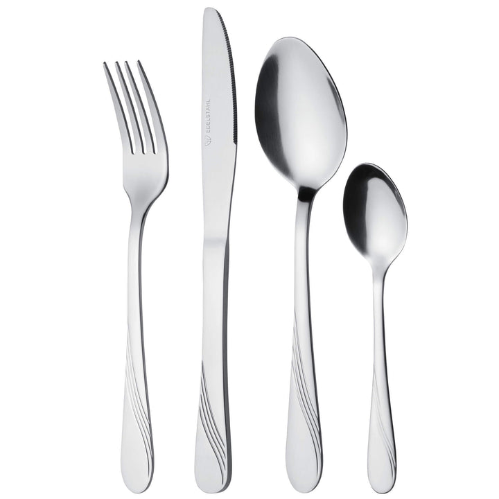 GRÄWE Besteckset für 6 Personen aus Edelstahl, Tafelbesteck Set 24-teilig, nickelfrei, rostfrei, han