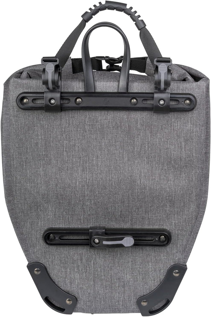 M-WAVE Unisex – Erwachsene Top Fahrrad Gepäckträgertasche Grau, Gepäckträgertasche Grau