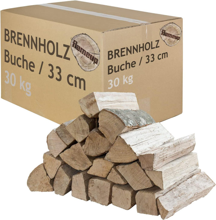 Brennholz Buche 33 cm Kaminholz Holz Auswahl 5-500 kg Für Ofen und Kamin Kaminofen Feuerschale Grill