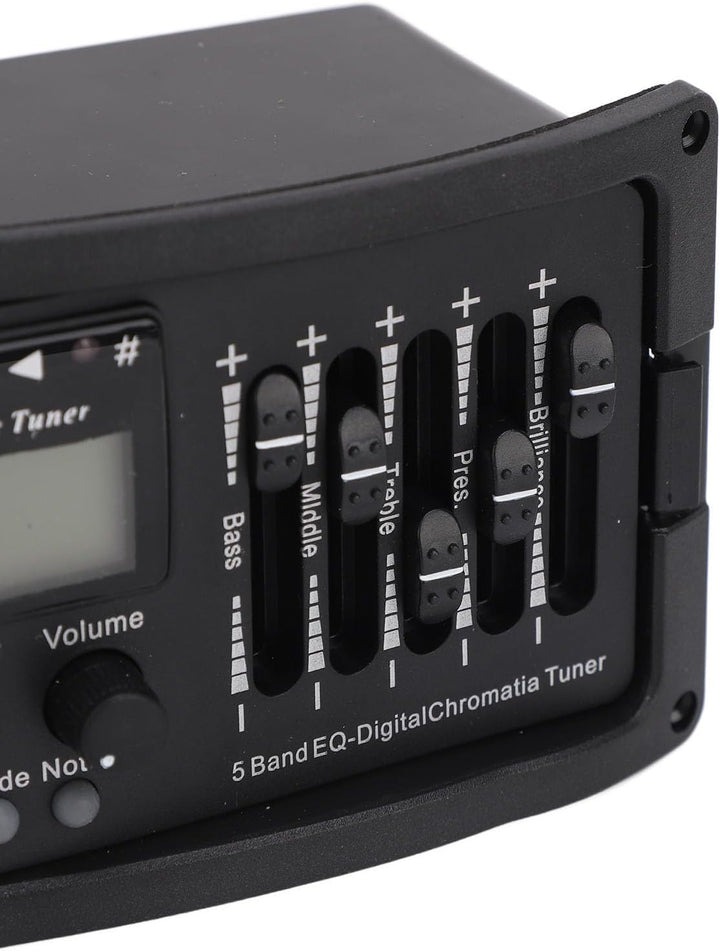 Akustikgitarren-Vorverstärker, 5-Band-EQ-Equalizer, Akustikgitarrenverstärker, digitaler Tuner-Tonab