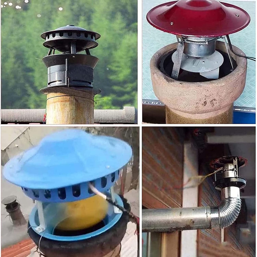 Schornsteinrauchabsauger, 100 W/120 W Saugzugventilator, Schornstein A Schornsteinabzugsventilator F