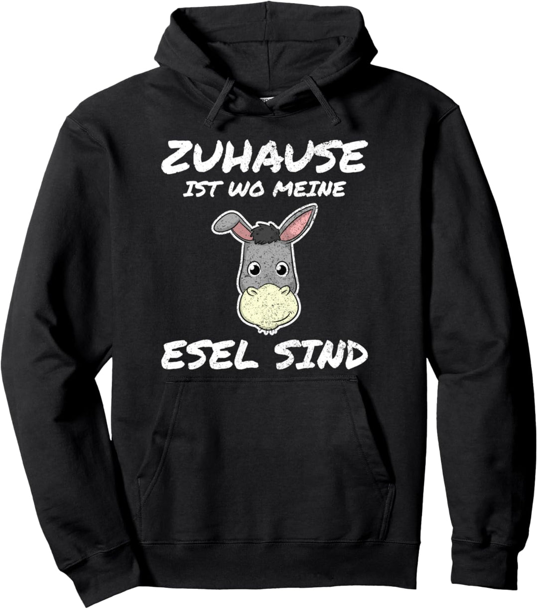 Zuhause Ist Wo Meine Esel Sind Landwirt Bauer Bauernhof Pullover Hoodie