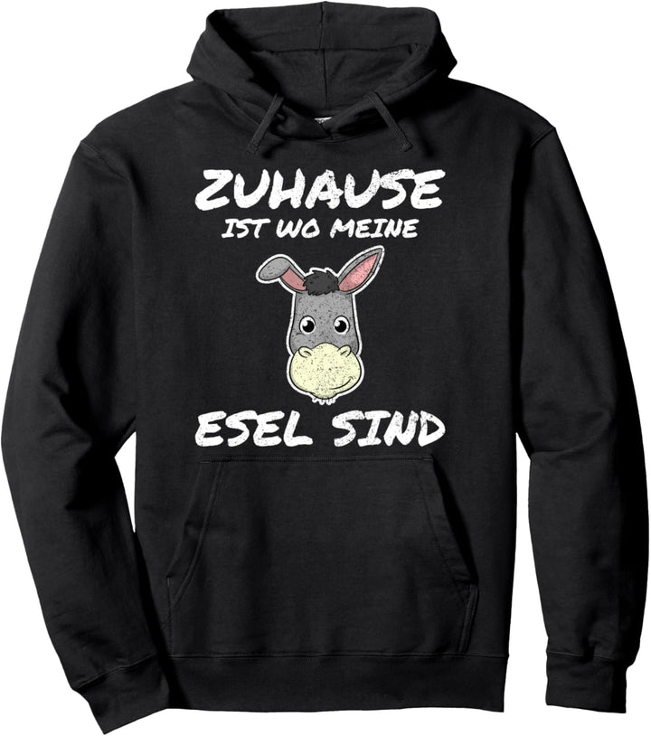 Zuhause Ist Wo Meine Esel Sind Landwirt Bauer Bauernhof Pullover Hoodie