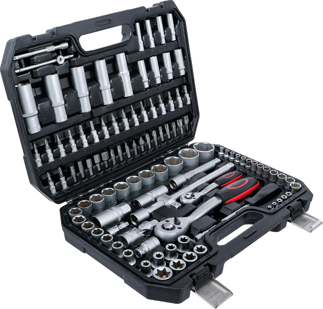 BGS Diy 2287 | Steckschlüssel-Satz | Antrieb 6,3 mm (1/4") / 12,5 mm (1/2") | 108-tlg. 108-tlg. | An