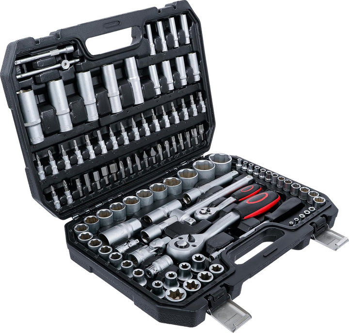 BGS Diy 2287 | Steckschlüssel-Satz | Antrieb 6,3 mm (1/4") / 12,5 mm (1/2") | 108-tlg. 108-tlg. | An