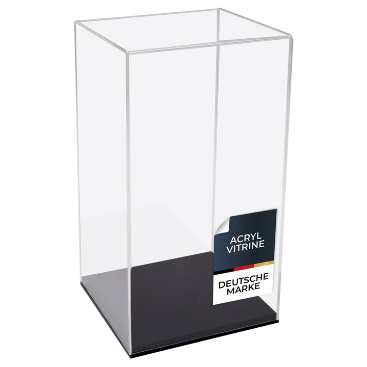 HMF 46812 Acryl Vitrine / Schaukasten für Modellautos, Figuren | 20 x 20 x 38 cm | Transparent 38 cm