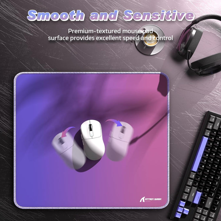ATTACK SHARK CM03 eSports-Gaming-Mauspad, Grosses Mauspad Mit Wasserabweisender Beschichtung, Stark