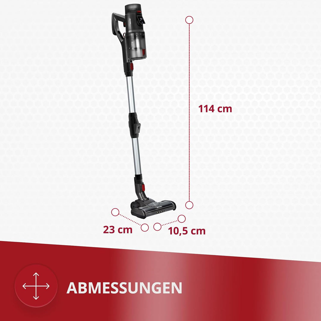 MPM MOD-71 Akku Staubsauger 2 in 1 mit 400 W, Knickrohr und HEPA-H12-Filter | Staubsauger kabellos,
