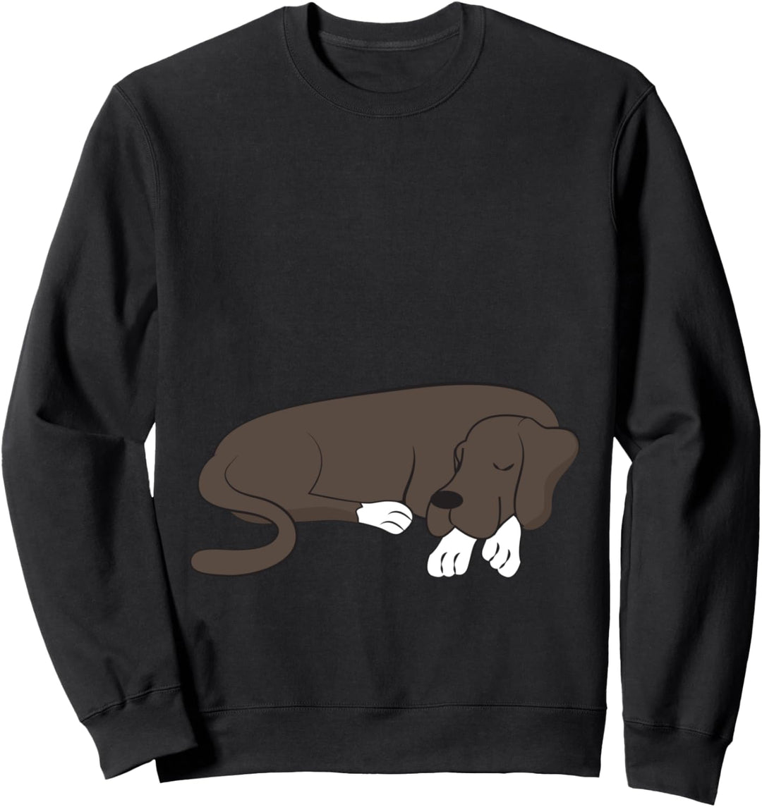 Schlafanzug, Schlummerlicht, deutsche Dogge, Dogge, Schlaf Sweatshirt