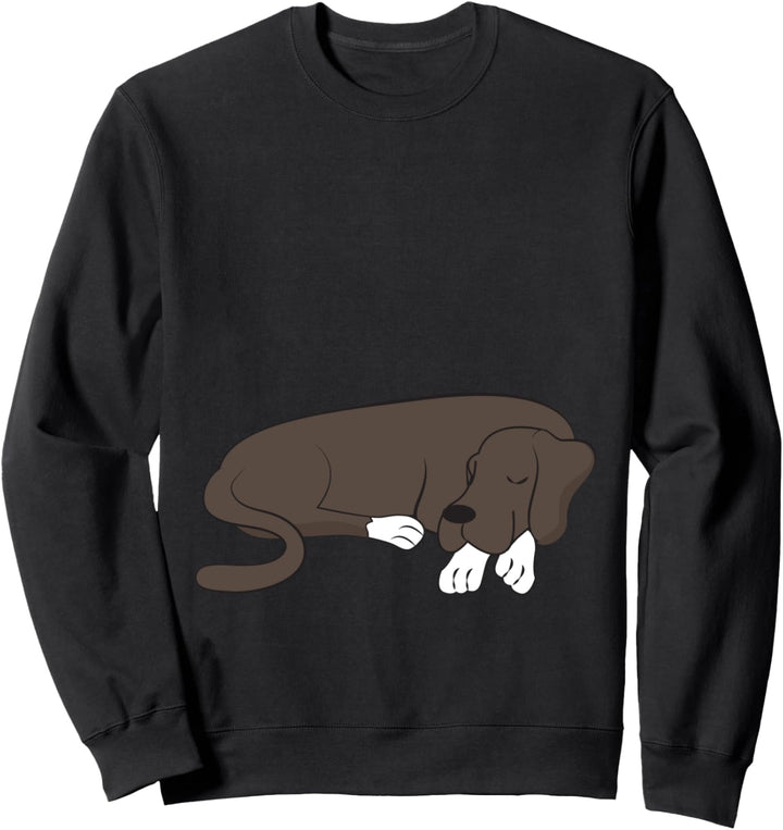 Schlafanzug, Schlummerlicht, deutsche Dogge, Dogge, Schlaf Sweatshirt