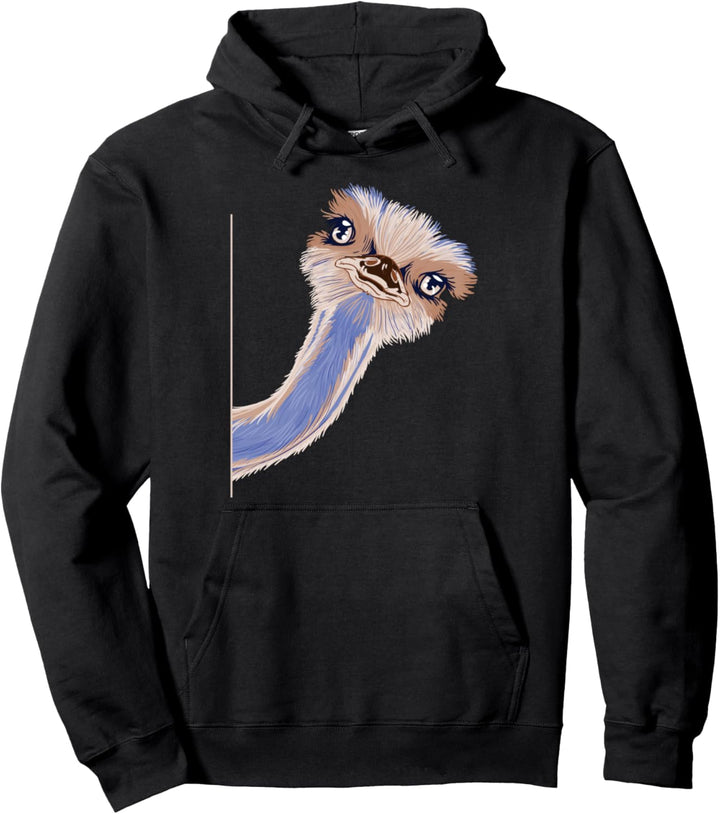 Lustig Guckender Strauss Vogel Afrika Pullover Hoodie